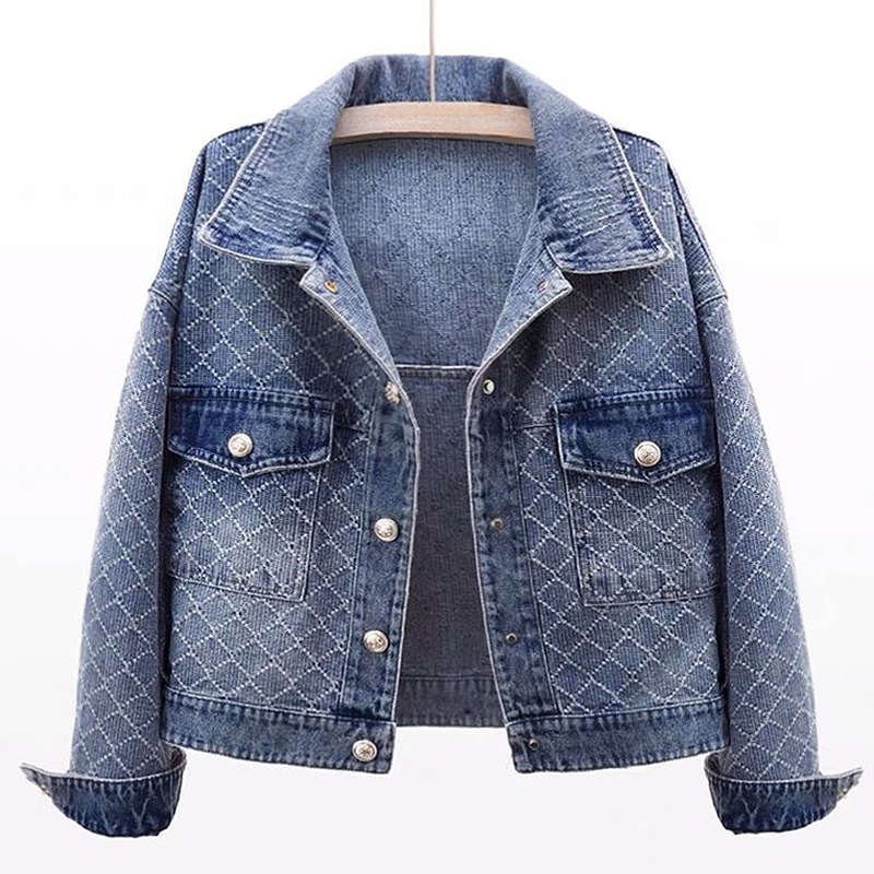 Buy online Long Sleeved Embellished Denim Jacket from jackets and blazers  and coats for Women by Cali Republic for ₹1599 at 38% off | 2024  Limeroad.com